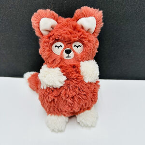 Slumberkins Mini Red Panda Plush 6” Huggable Stuffed Toy Animal Red White